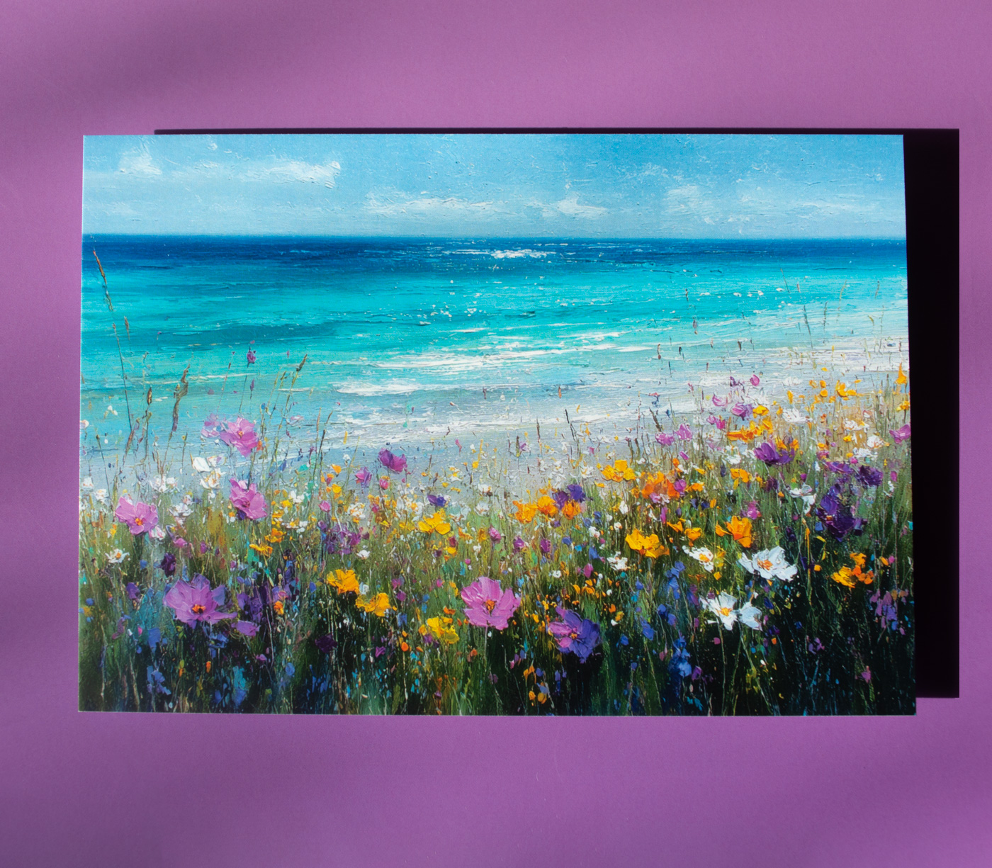 Postcard on Coated 300gsm silk finish card stock